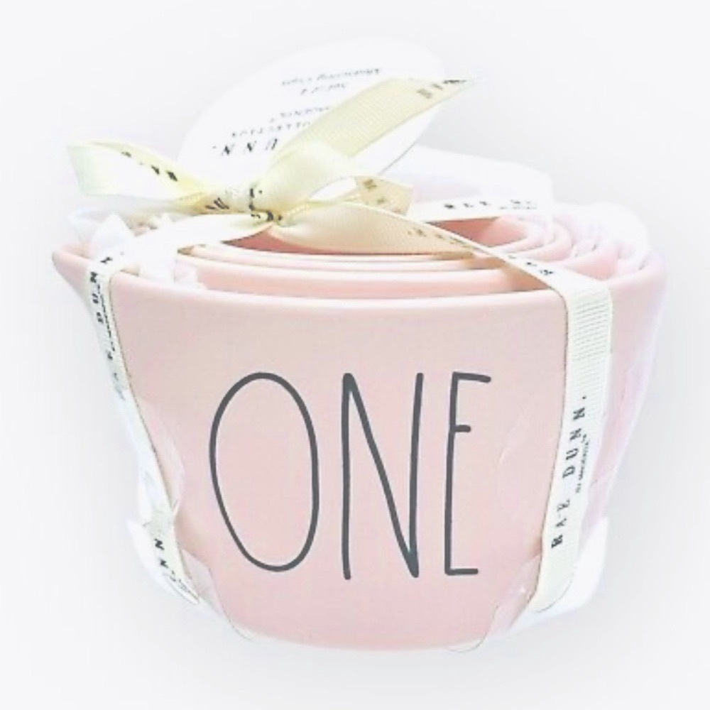 NWT Rare Rae Dunn Measuring cups 4 piece stone nesting measuring cup set, gift!